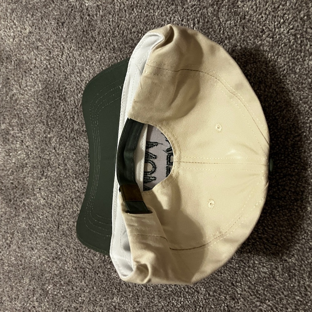Baseball Mom Two-Tone Cap - Olive Brim, Cream Crown - Picture 3 of 3